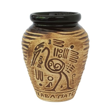 Mate-Becher aus Keramik "Aztek" Mate-Becher aus Keramik "Aztek"